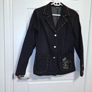 Cute Black Jeans Jacket